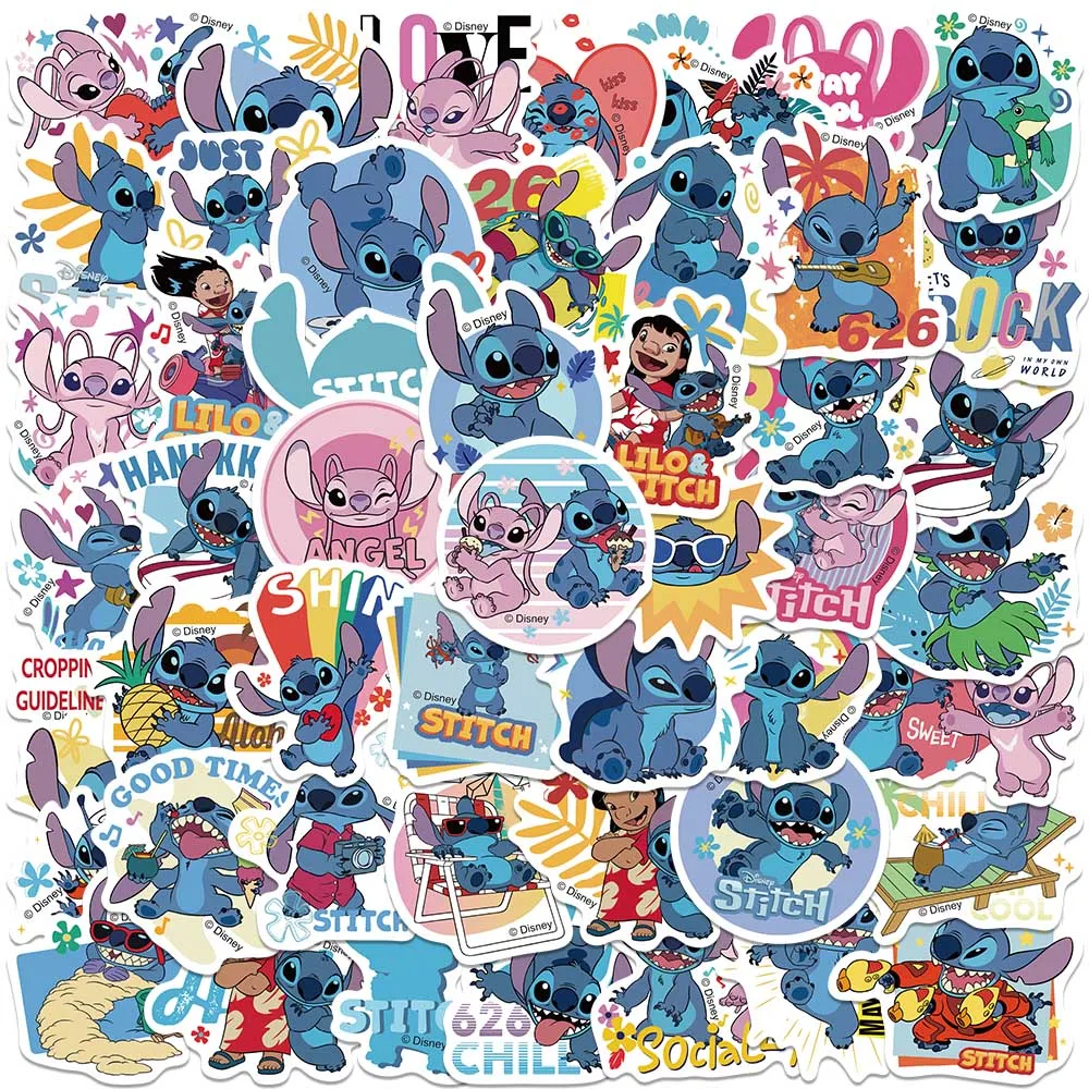 10/50Pcs Disney Super Cute Cartoon Lilo & Stitch Stickers Pvc Per Telefono Fai Da Te Laptop Fridge Bottle Anime Decal Sticker Per Regalo Per Bambini
