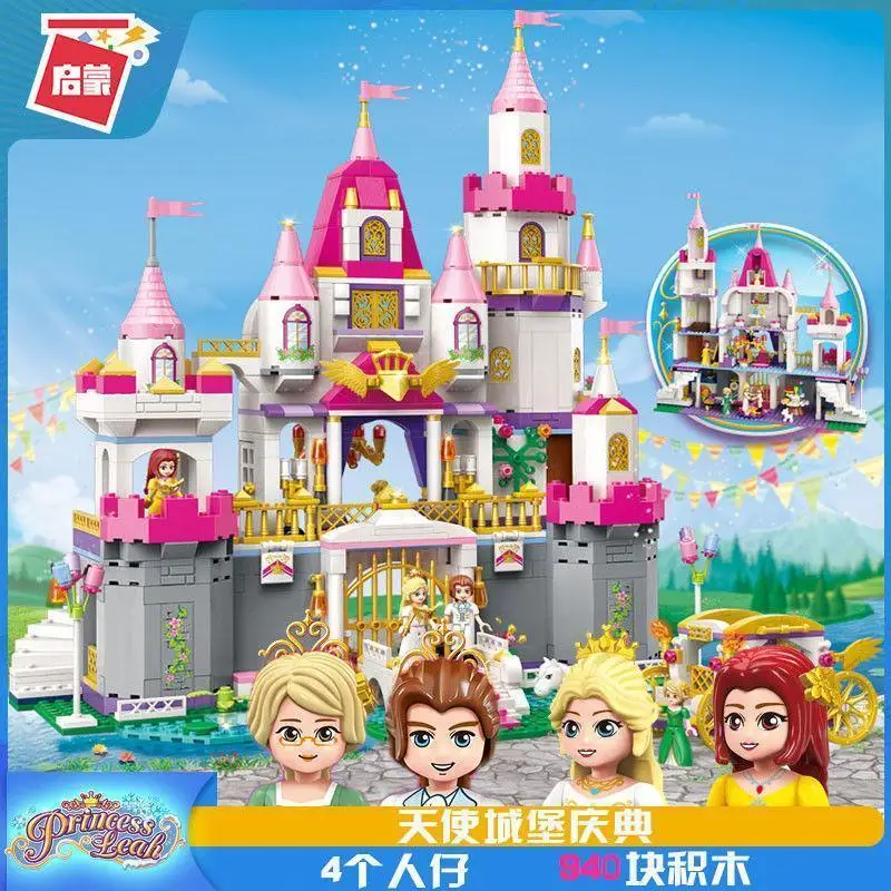 Keeppley Puzzle Building Block Leah Princess Suit Castle Girl Series Assemble Tabletop Ornament Gifts