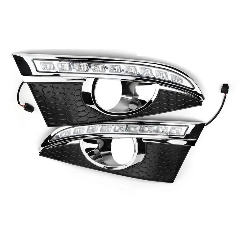 

2Pcs turn Signal Relay Car-styling 12V LED DRL Daytime Running Lights with fog lamp hole For Chevrolet Captiva 2011 2012 2013