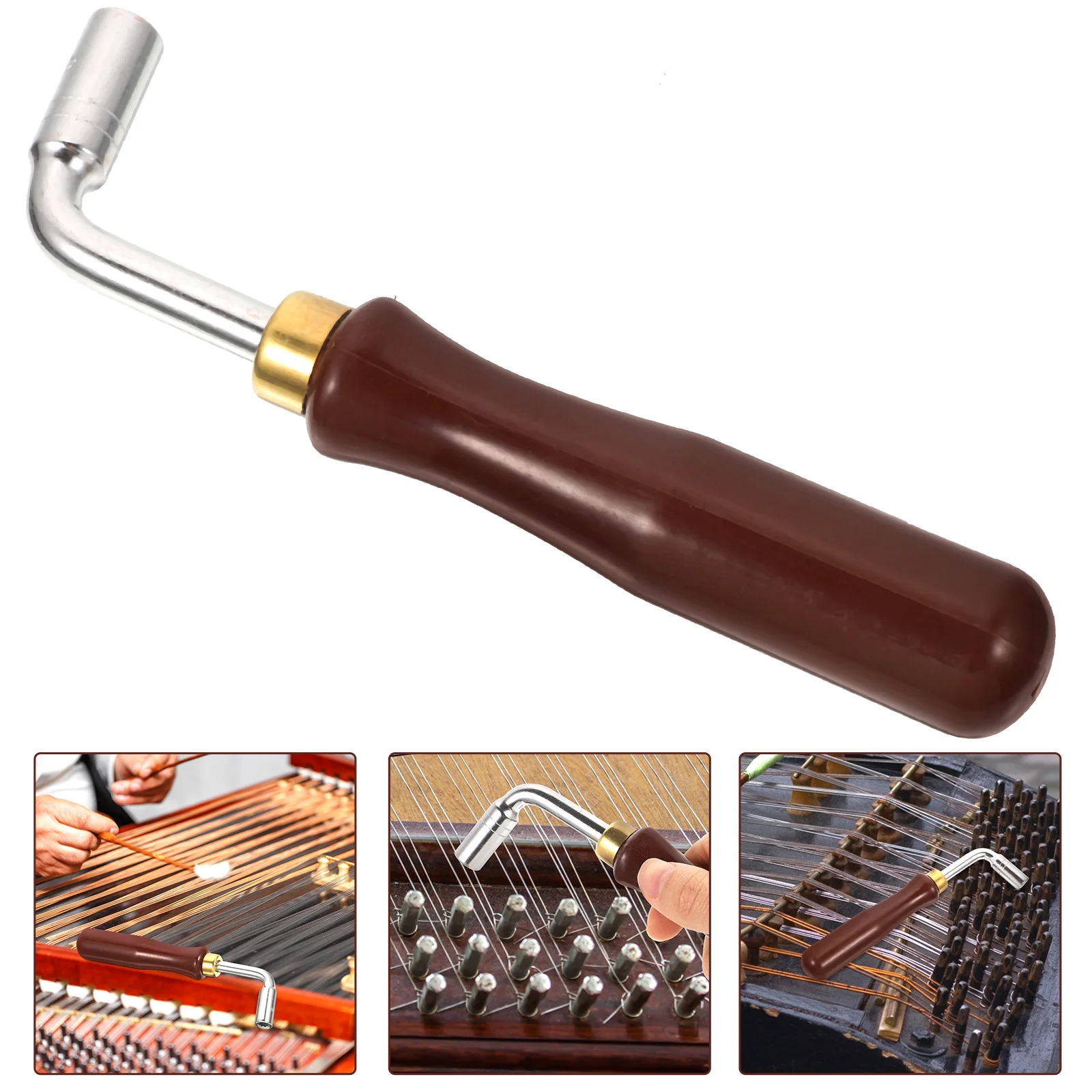 

Guzheng Piano Tuning Hammer L-shape Square Wrench Tuner Spanner Tip String Pin Repair Tools for Piano Guzheng