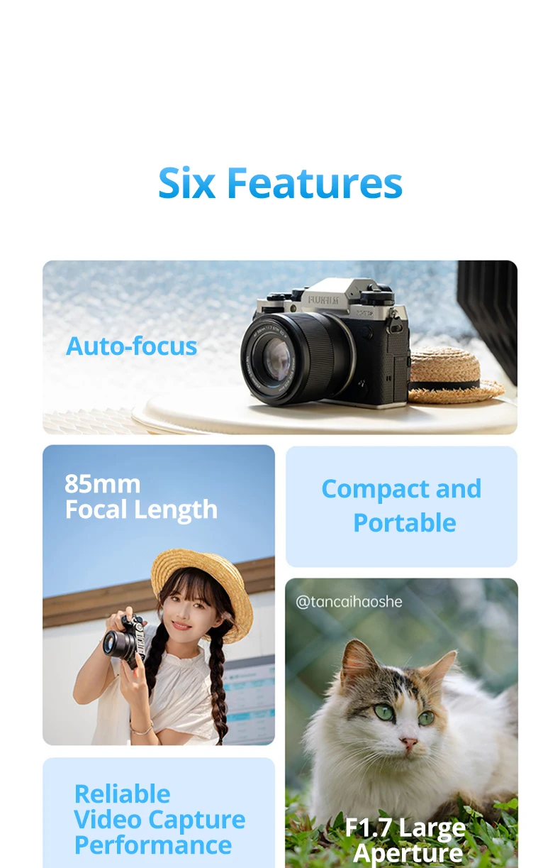 56mm f1.7 Fuji X Lens Nikon Z Mount Lens Auto Focus Portrait APS-C Lens For Fuji