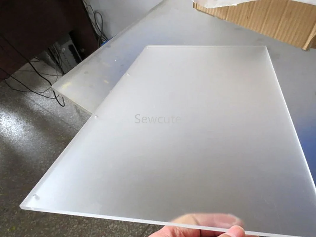 Matte Acrylic Sheet Cast Panel Transparent Plastic Plexi Glass Board for Signs DIY Display Projects Craft