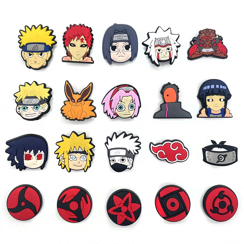Naruto's Clogs Crocs Naruto Anime Pins For Crocs Hot 20Pcs New