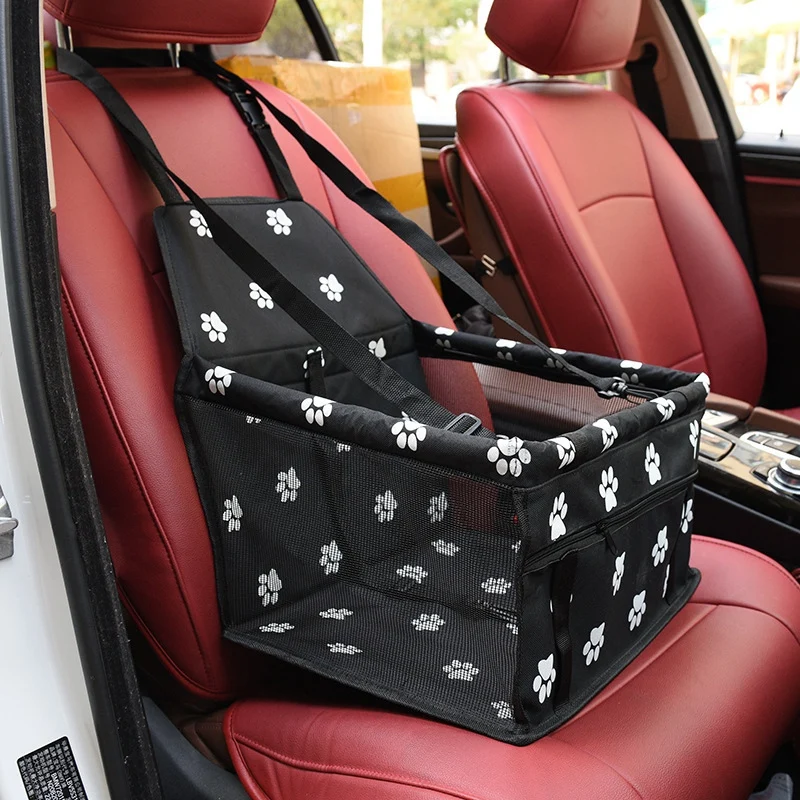 

Pet Car Booster Seat Travel Carrier Cage Breathable Folding Soft Washable Travel Bags For Dogs Cats Or Other Small Pet