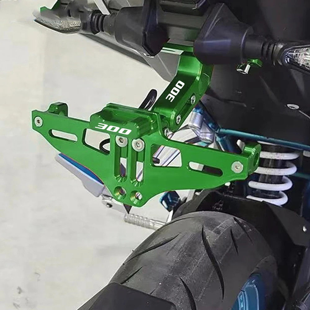가와사키 닌자 300 NINJA300 ABS 2013-2023 2024 2025 오토바이 번호판 거치대 번호판 프레임 LED 조명 브래킷