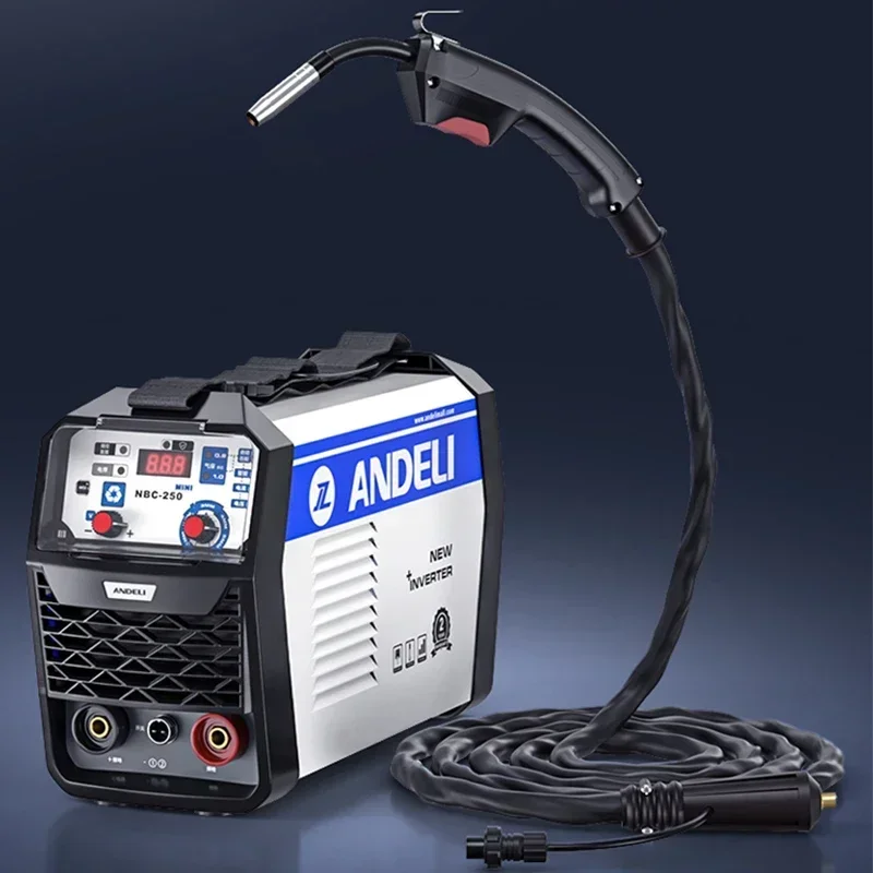 220V Welding Machine Mini Semi-automatic Welding Machine Gas Free Flux Core Wire Inverter 1KG Capacity Welder