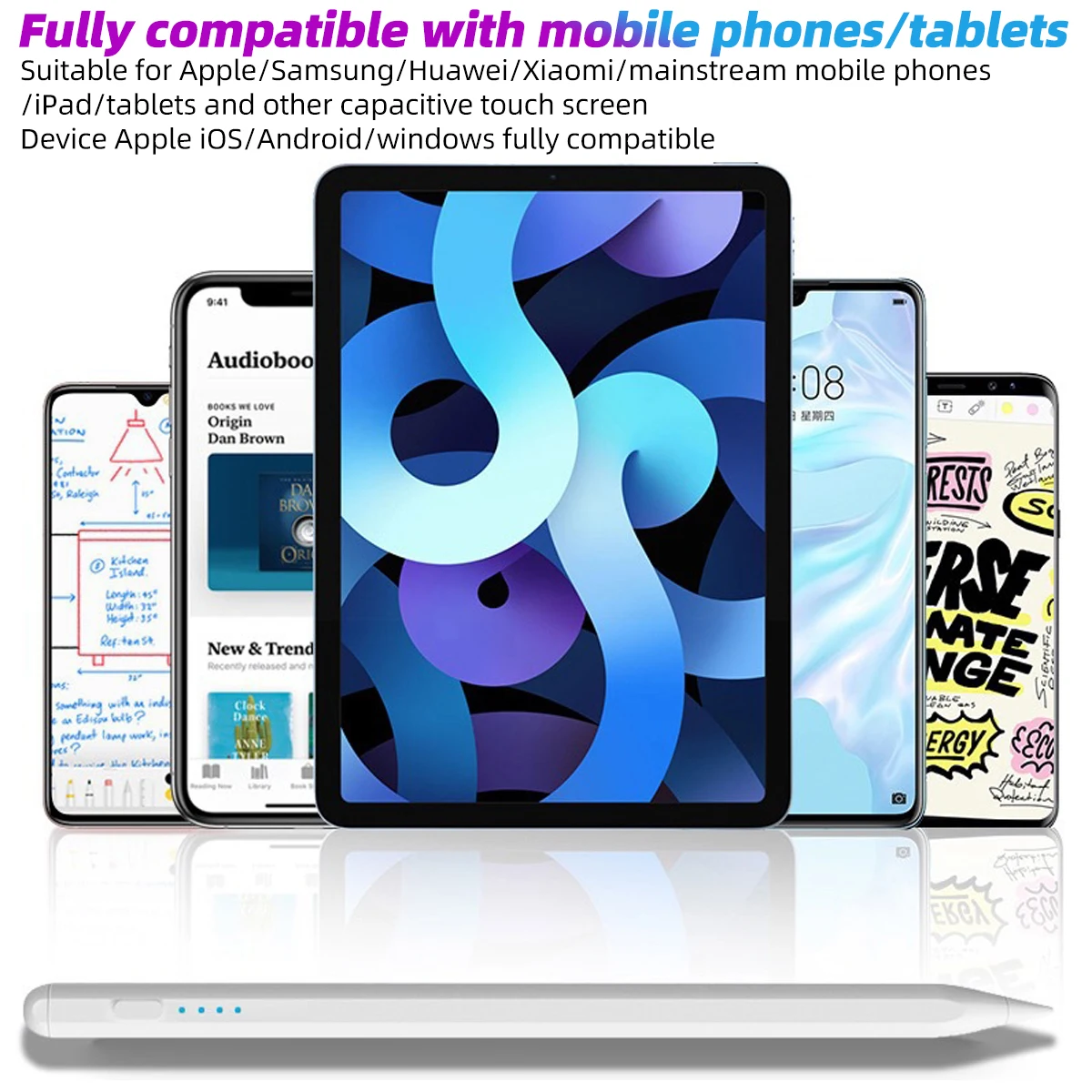 FONKEN Universal Stylus for Tablet Touch Screes Pen for Ipad Samsung Xiaomi Drawing Pencil Caneta Touch Lapiz Tactil Para Tablet