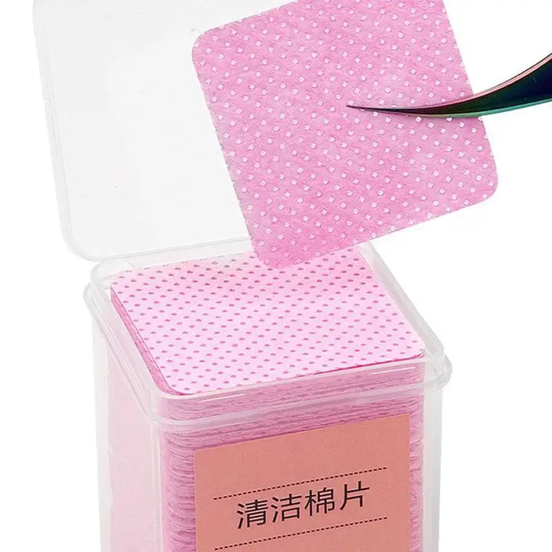 Lint Free Cotton Pads Nail Polish Remove Wipes Cleaning Tool Nail Art