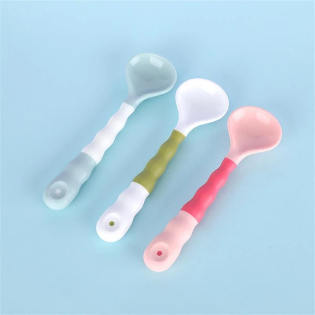Silicone Spoons Feeding Child  Stainless Steel Baby Spoon Forks Set -  Silicone Baby - Aliexpress