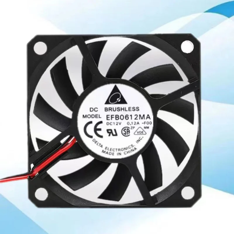 Efb0612ma Dc12v 0.12a 6 см сверхпрочный двойной 6010 Вентилятор охлаждения