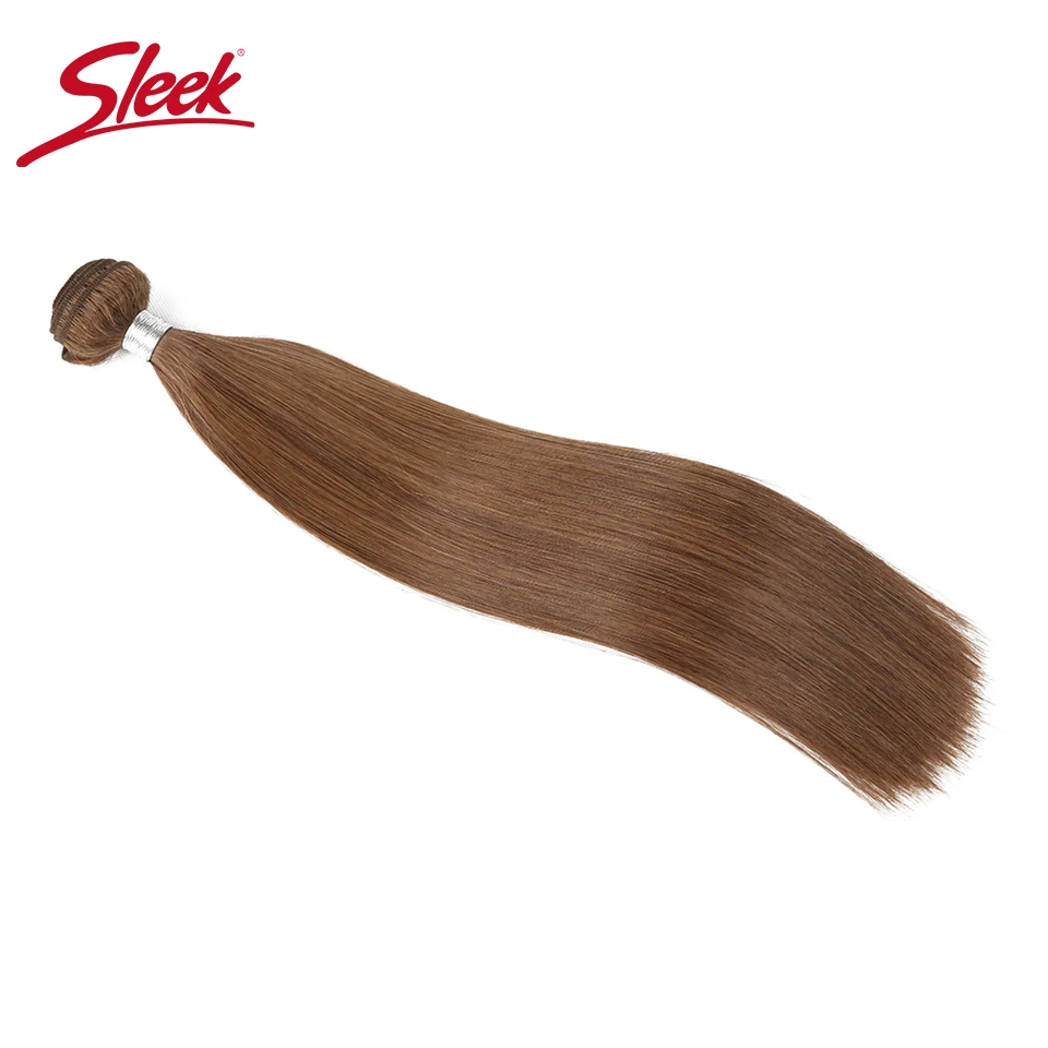 Sleek Virgin Hair One Piece Blonde 10# 12# P27/613 Color Double Drawn Brazilian Silky Straight Bundles Hair Weave Remy