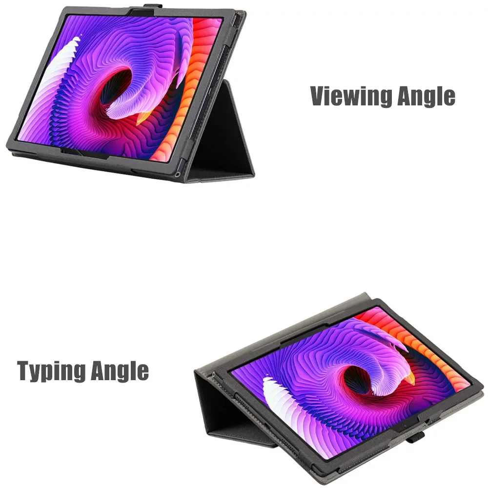 Premium Flip Cover with Folding Stand - PU Leather Protective Shell