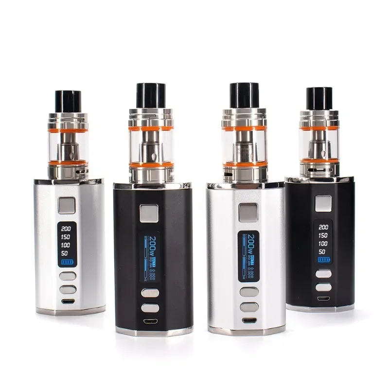 Cigarettes lectroniques 200W Kit de vapotage 4400mah avec batterie  intgre 0.3ohm 3.0ml Tank cran numrique/OLED Grand Pen de vapoteur