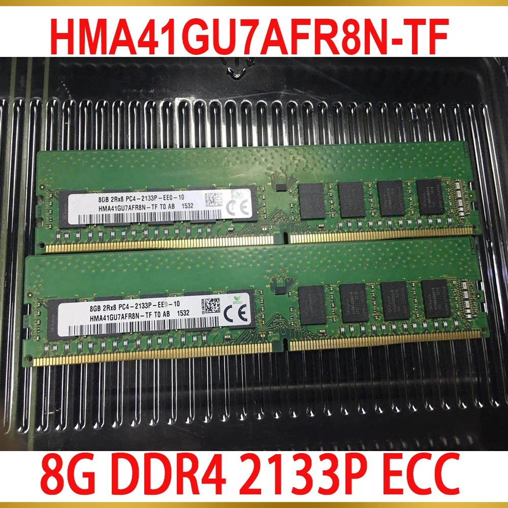 1 Pcs Server Memory For RAM 8GB 8G DDR4 2133P ECC HMA41GU7AFR8N TF