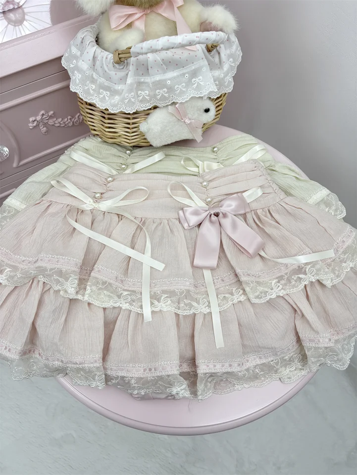 2025 Summer Women Japanese Fashion Mini A-line Skirt Korean Shoujo