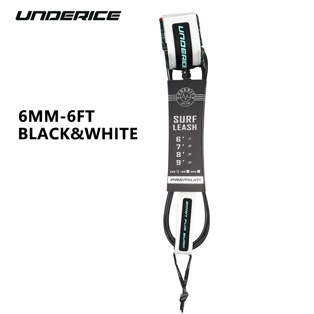Premium Surfboard Leash: Durable TPU, Stainless Swivels,