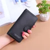 Women Long Wallet PU Leather Card Holder Large Capacity Hasp Zipper Coin Purse Multi Card Organizer Ladies Simple Clutch Handbag 3
