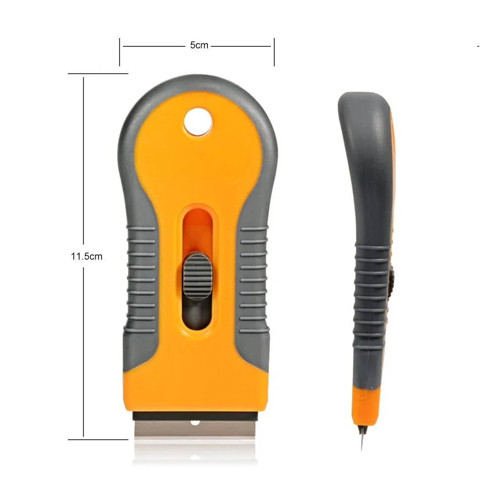 Glue Removal Blade Glass Oven Razor Scraper Plastic Handle Razor Scraper Spatula Car Film Tool Window Cleaning Blade
