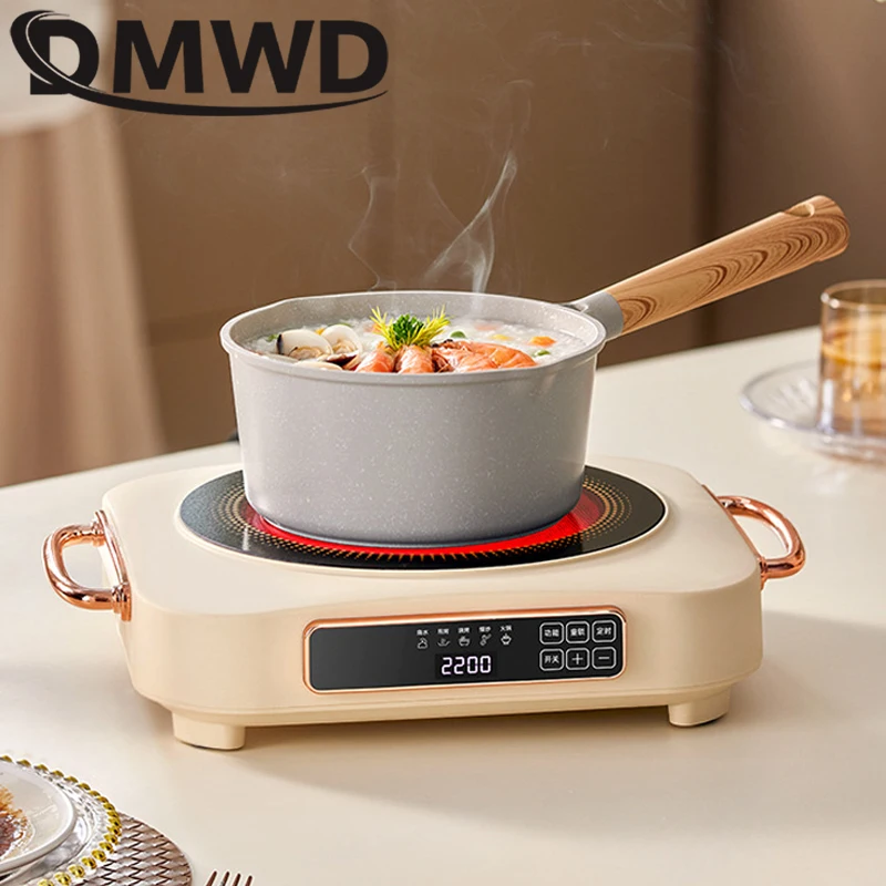 2200W Electric Ceramic Heater High Power Induction Hobs Cooktop Intelligent Hot Pot Stove With Timer Infrare Heating Furnace