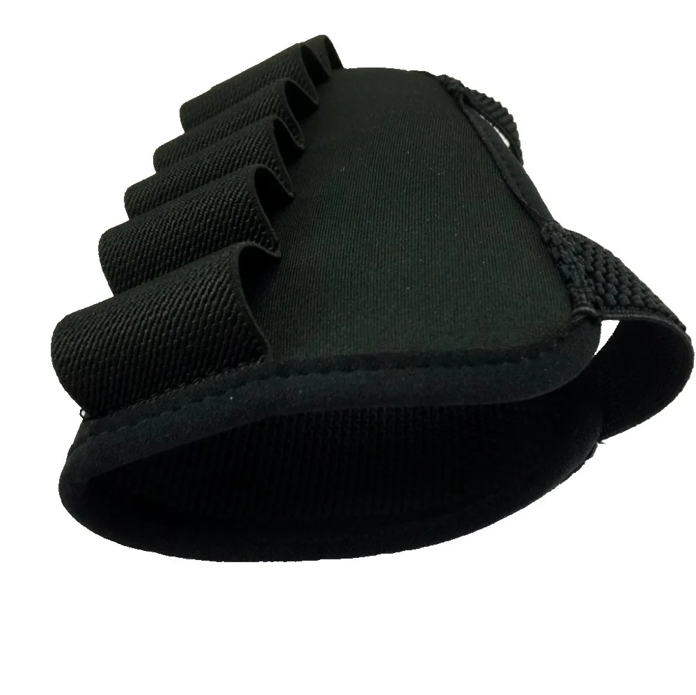 thickening Prevent slipping Elastic Buttstock 12 Gauge Ammo Pouch Holder Hunting Molle Pouch Gun Accessories Nylon