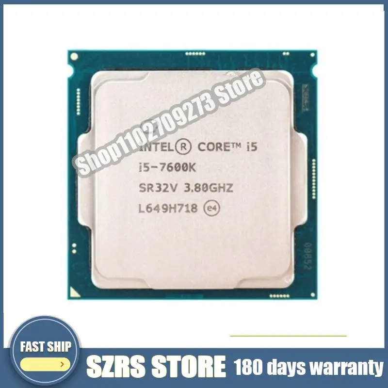 Processeur Int @ L Core I5 7600K 3.8Ghz D'Occasion, Nucleo Di Facciata, Filo 6M 91W, Lga 1151