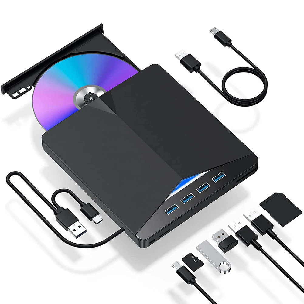 7-in-1 USB 3.0 DVD Player External for PC Laptop