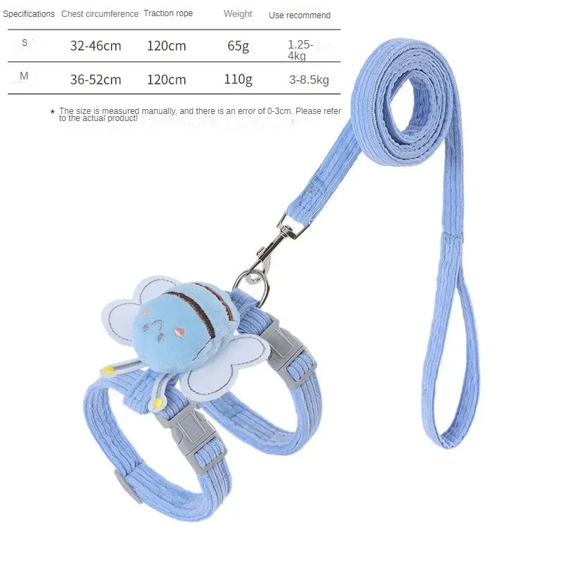 Cats Harness Vest Dog Collar Puppy Loss Prevention Pets Dogs Accessories Pet Choice Toddler Bee Animal Shape Walking Outdoors