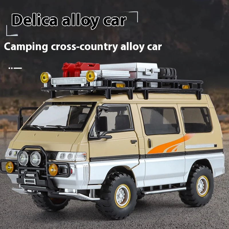 1:24 Delica L300 Modified 4WD Off-road Vehicle MPV Alloy Car Model