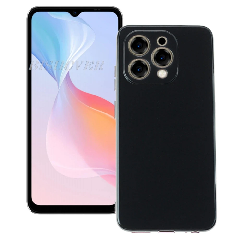 Enhanced Protective Phone Case with Ring Holder Bracket - Soft Silicone TPU Cover, 6.7