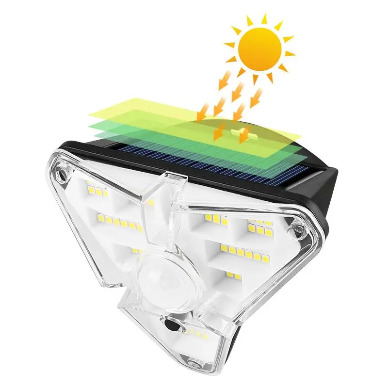 

Solar Light 68SMD Outdoor Waterproof Solar Wall Lamp with Motion Sensor Solar Powered Sunlight Spotlights for Garden Decor