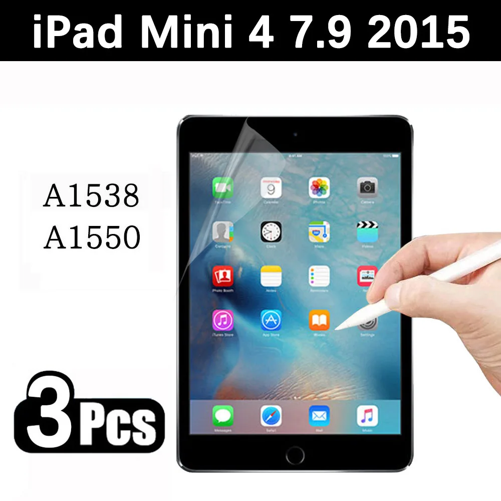 

(3 упаковки) бумажная пленка для Apple iPad Mini 4 7,9 ''2015 A1538 A1550, защитная пленка для экрана планшета