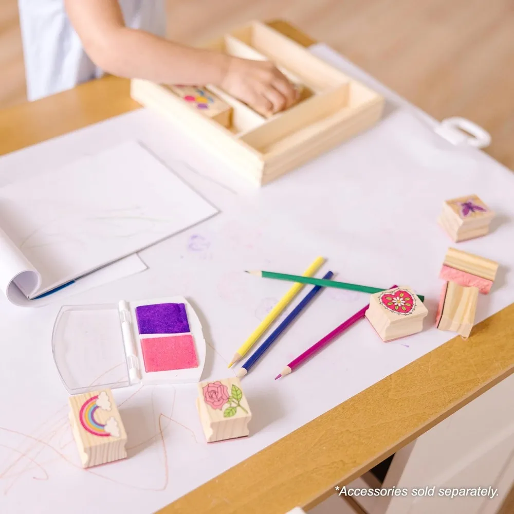 Wooden Art Table & Chairs Set-White-Kids Craft Table And Chairs, Children's Furniture