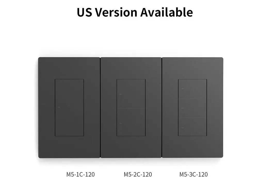 Canais, Parede Switch-M5, Trabalhe com Alexa, Google,