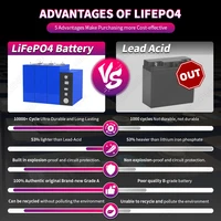 Batterie Lifepo4 Grade A 320Ah 360Ah, stock UE, cellule rechargeable au phosphate de fer et de lithium 3.2V, DIY 12V 24V pour systèmes solaires, camping-cars, fourgons et caravanes 6