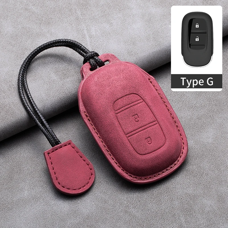 

New Fashion Leather Car Key Fob Case Cover For Honda Fit Civic City Vezel Accord XR-V HR-V CRV Polit Jazz Jade Crider Odyssey