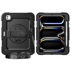 Ultimate Heavy Duty iPad Case - Rugged Protection for iPad Air 11-inch M2 (Black)