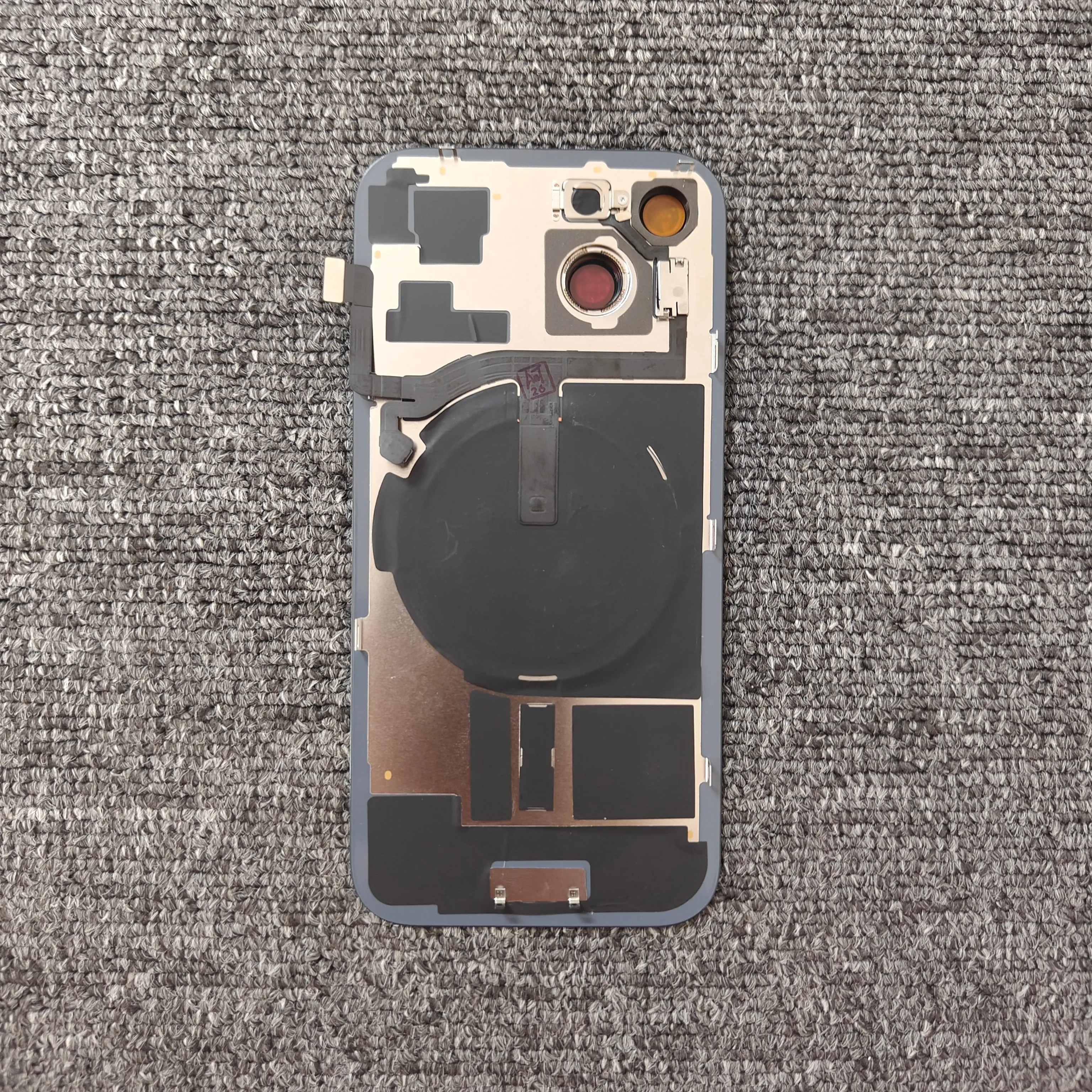 Rear Glass Replacement Kit with Wireless Charging, Camera Frame, and Waterproof Adhesive