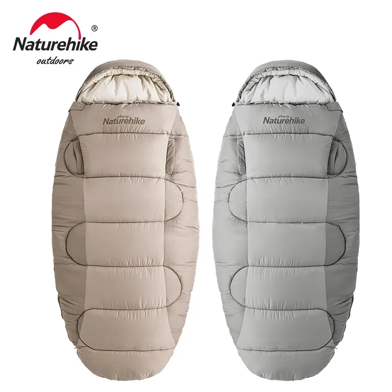 Naturehike Sleeping Bag PS300 Cotton Washable Outdoor Winter Warm Hand Reach Out Wearable Hiking Camping Traveling Sleeping Sack