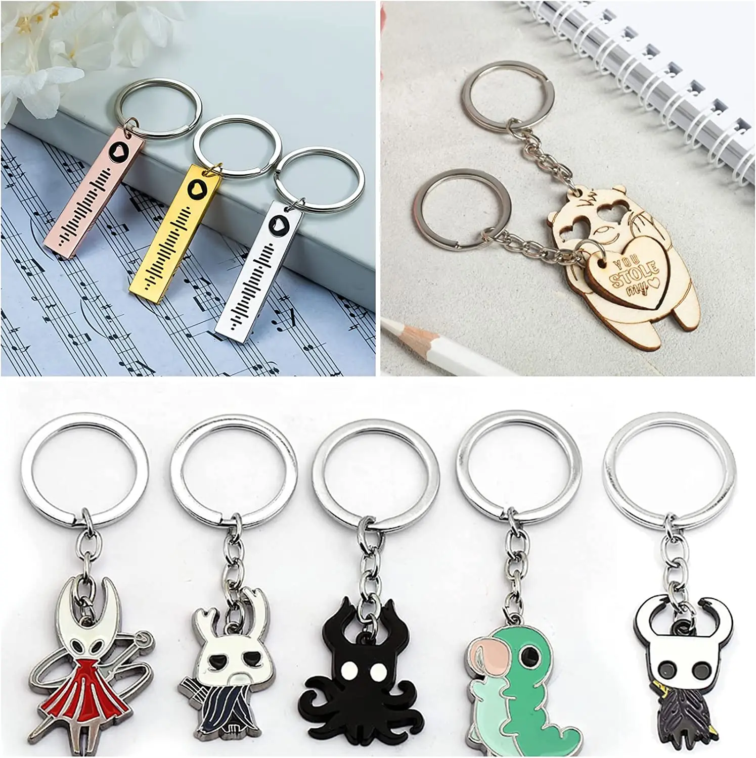 50 Pezzi Acciaio Inox Anelli Portachiavi, 30/28/25/20/15mm, Superficie Liscia, per Chiavi, Ciondoli Artigianali Fai Da Te, Targhette per Animali Domestici e Campanelli (Argento 50 Pezzi Acciaio Inox Anelli Portachiavi, 30/28/25/20/15mm, Superficie Liscia, per Chiavi, Ciondoli Artigianali Fai Da Te, Targhette per Animali Domestici e Campanelli (Argento