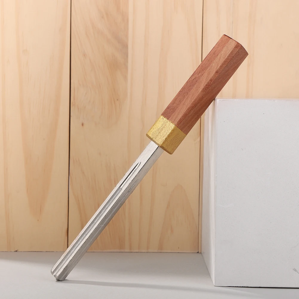 Guitar Fret Crowning File Wooden Handle Stringed Instrument Polished Trimming Repair Tools Guitar Accessories for Guitarist