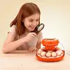 12 Egg Incubator, Automatic Egg Turner with LED Candler, Temperature & Humidity Control, 360° View Clear Window, Poultry Eggs Incubator for Home Farm, Hatching Chicks Ducks Goose Quail