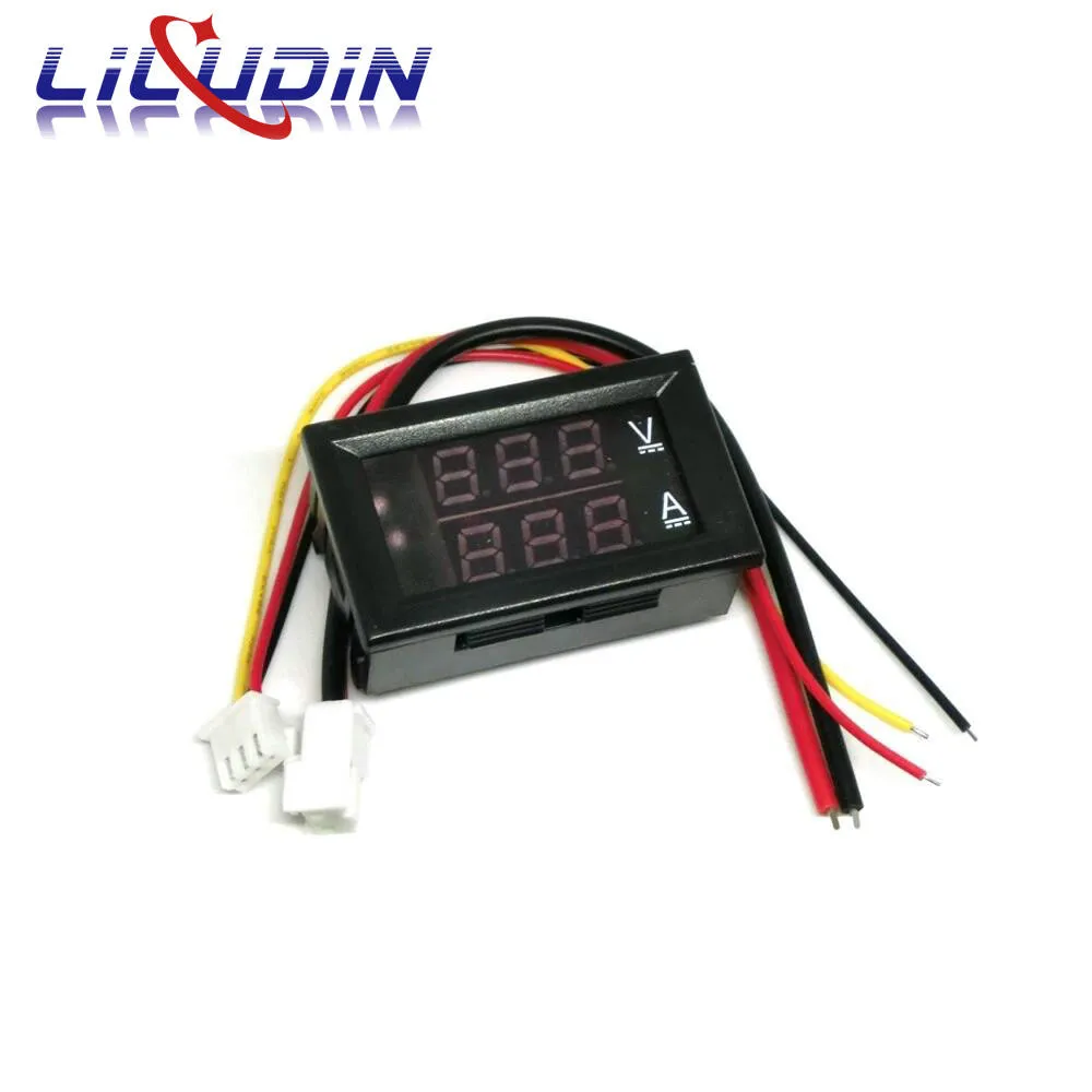 Mini Digital Voltmeter Ammeter DC 100V 10A Panel Amp Volt Voltage Current Meter Tester Detector 0.56" Dual LED Display Auto Car