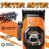 BRDCLIP Tondeuse homme Professionnel Rasoir électrique homme Tondeuse à cheveux Professionnelle Tondeuse à barbe Rechargeable 13 000 tr/min Tondeuse à cheveux LED Métal Tondeuse pour hommes BRD-2601 2602 2603 2