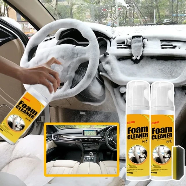 Eponge & produit de nettoyage voiture intérieur cuir – CarrX