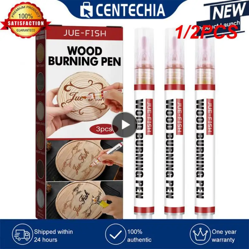 

1/2PCS Wood Burning Pen Set Double-ended Marker For Detailed Wood Burning And Etching Wood Painting For Artists And