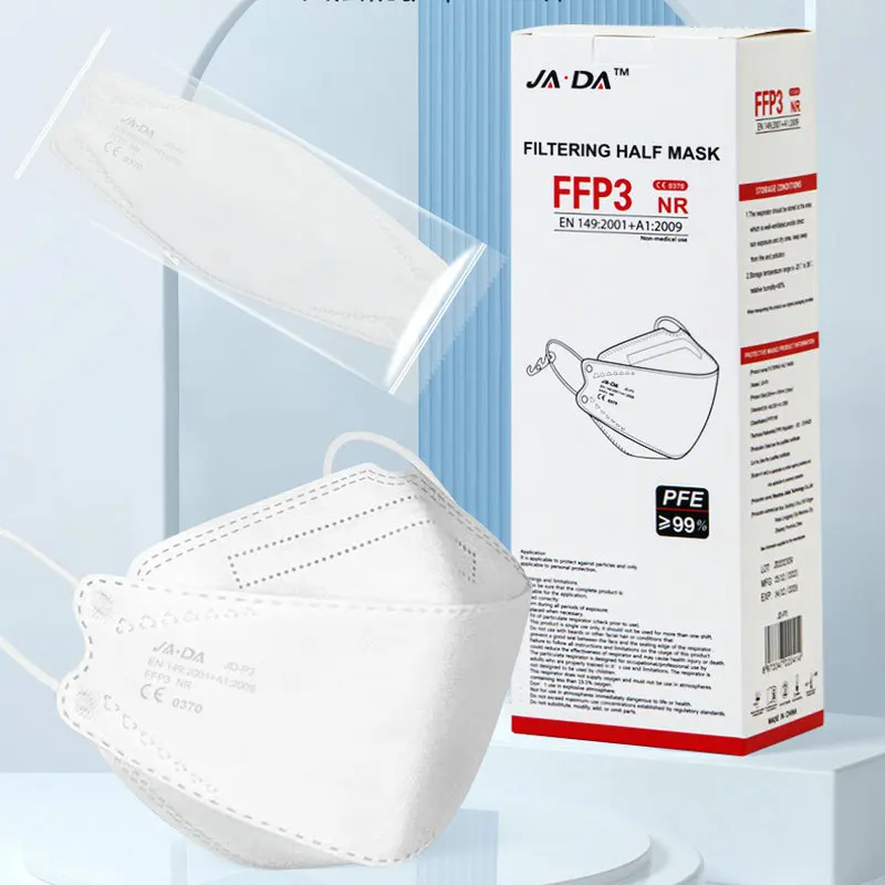 FFP3 face mask EU CE certified 7-layer 99 level protection for adults, individually packaged with sponge strips mascarillas ffp3 5