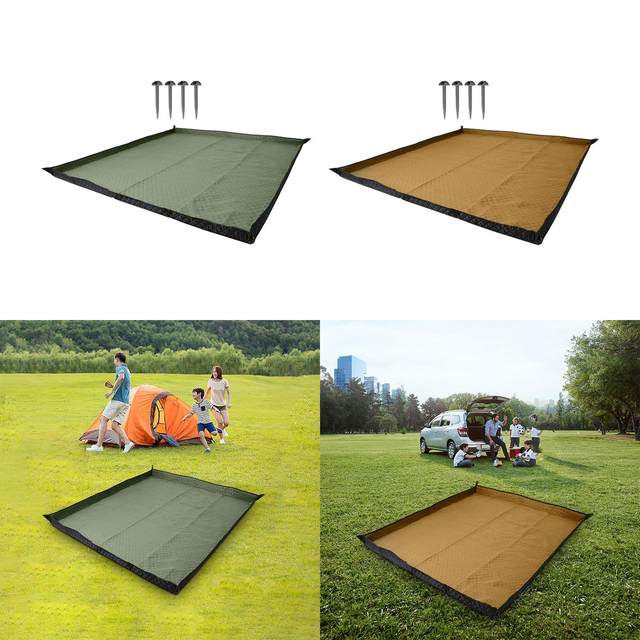 Camping Blanket Picnic Blanket Carpet Foldable with Carry Strap Sleeping Mat
