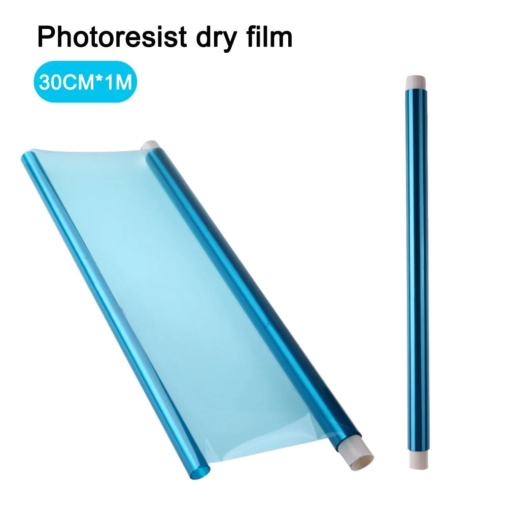 Portable Photosensitive Dry Film for Circuit Photoresist Sheet for Plating Hole Covering Etching Producing PCB Board 30CM 1M