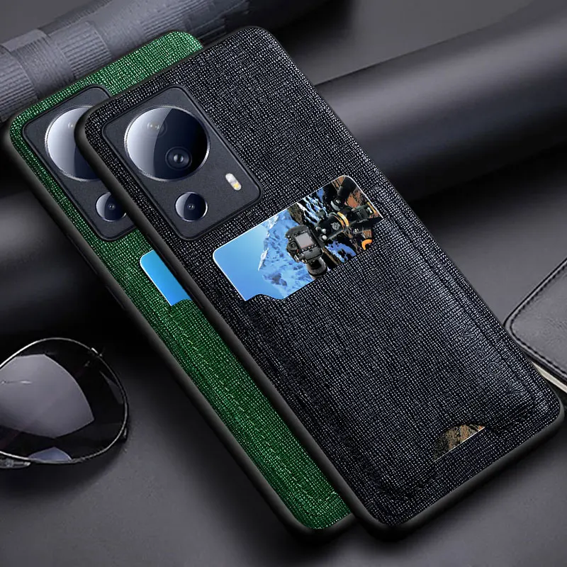 

Card Slot Bag Holder Case For Xiaomi 13 Lite 5G funda PU Leather Luxury Back Cover for Xiaomi mi 13 lite case coque