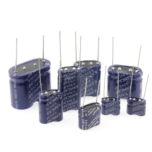 Supercondensateur 5.5V 1F pour Drone FPV, comparé à une pièce de monnaie pour l'échelle